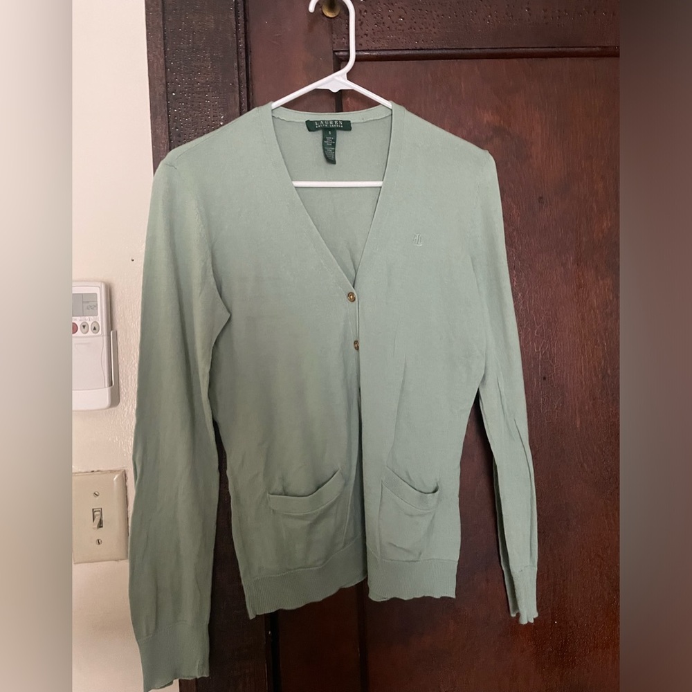 Ralph Lauren green cardigan